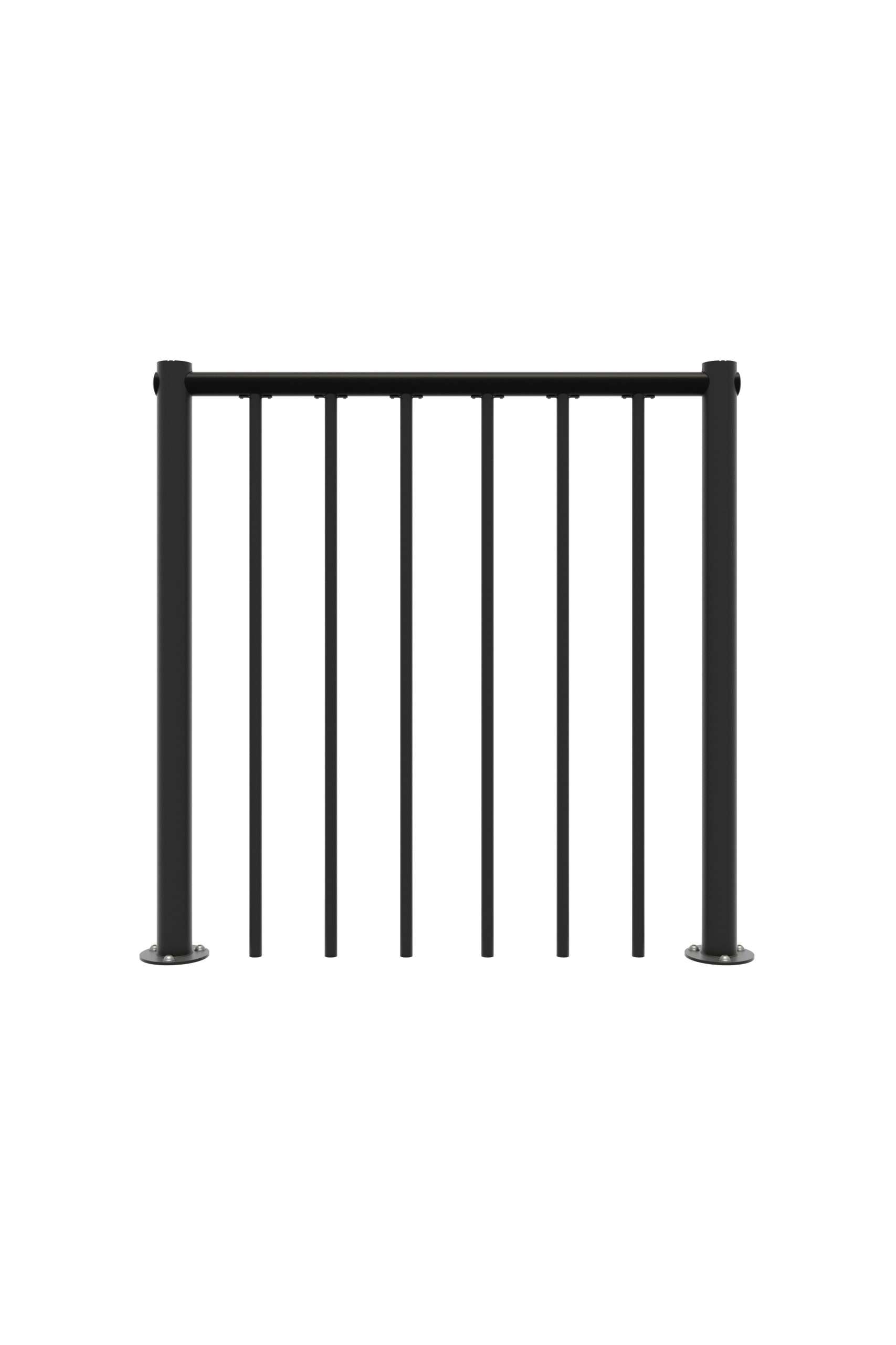 Bruestungsgelaender_Staebe_PVC_schwarz_1 Balustrade ograja za Rondo Zink Color - slika 1